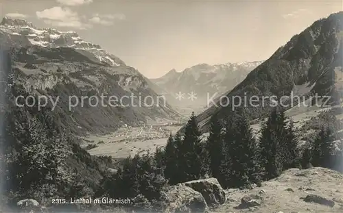 AK / Ansichtskarte Linthal_Glarus mit Glaernisch Linthal_Glarus