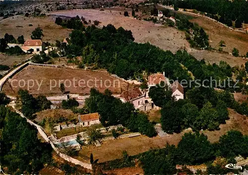 AK / Ansichtskarte Cajarc Fliegeraufnahme Residence President Georges Pompidou Cajarc