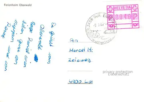 AK / Ansichtskarte Langenthal_BE Fliegeraufnahme Ferienheim Oberwald Langenthal BE