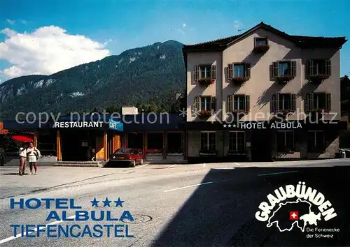AK / Ansichtskarte Tiefencastel Hotel Albula Tiefencastel