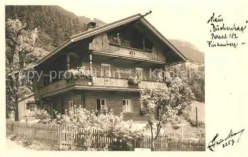 AK / Ansichtskarte Finkenberg_Tirol Haus Buchenhag  Finkenberg Tirol