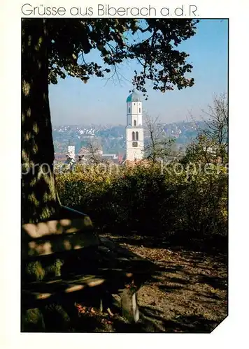 AK / Ansichtskarte Biberach_Riss Kirchturm Biberach Riss