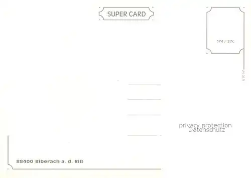 AK / Ansichtskarte Biberach_Riss Kirchturm Biberach Riss