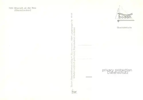 AK / Ansichtskarte Biberach_Riss Rathaus St. Martins Kirche Biberach Riss