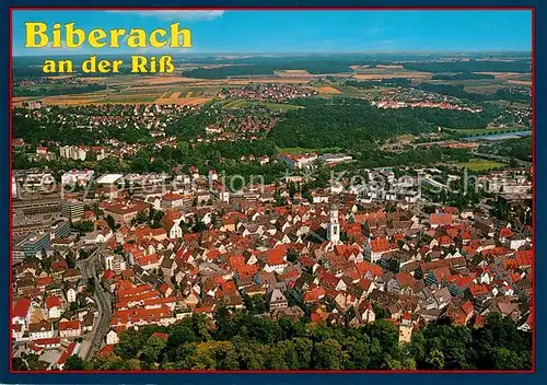 AK / Ansichtskarte Biberach_Riss Fliegeraufnahme Biberach Riss