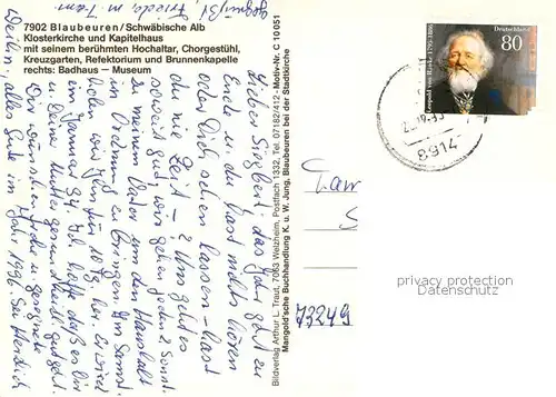 AK / Ansichtskarte Blaubeuren Klosterkirche Kapitelhaus  Blaubeuren