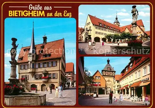 AK / Ansichtskarte Bietigheim Bissingen Rathaus Unteres Tor Bietigheim Bissingen