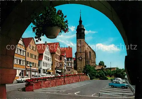 AK / Ansichtskarte Boeblingen Marktplatz Stadtkirche Boeblingen