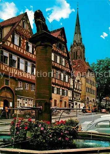 AK / Ansichtskarte Calw Marktplatz Stadtkirche Calw