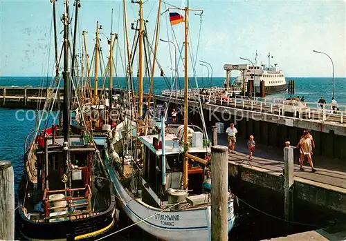 AK / Ansichtskarte Sylt Hafen Autofaehre  Sylt