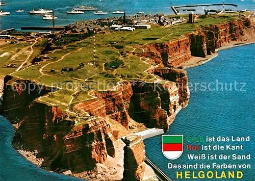 AK / Ansichtskarte Helgoland Fliegeraufnahme Helgoland