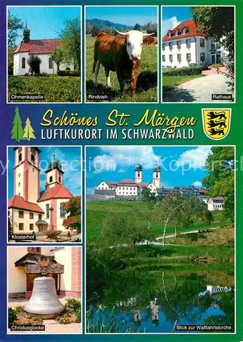 AK / Ansichtskarte St_Maergen Rathaus Ohmenkapelle Klosterhof St_Maergen