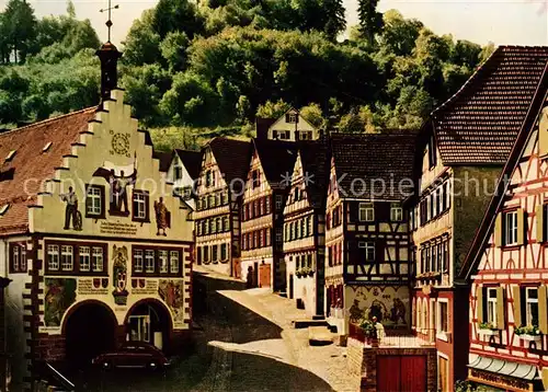 AK / Ansichtskarte Schiltach Marktplatz Rathaus  Schiltach