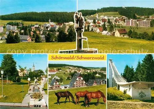 AK / Ansichtskarte Schoenwald_Schwarzwald Skisprungschanze Schoenwald Schwarzwald