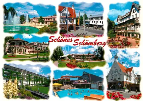 AK / Ansichtskarte Schoemberg_Schwarzwald Rathaus Schoemberg Schwarzwald