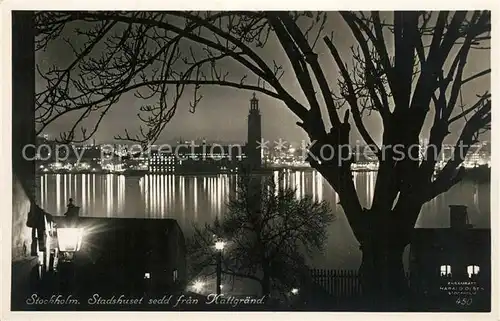 AK / Ansichtskarte Stockholm Stadshuset sedd fran Kattgraend Stockholm