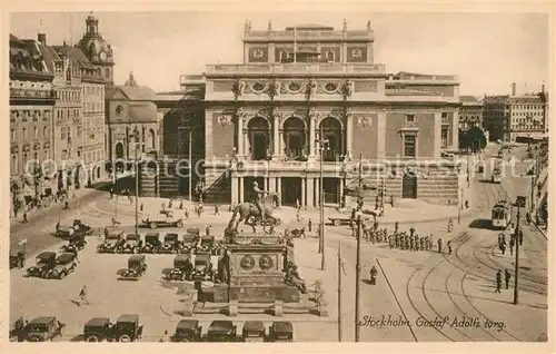 AK / Ansichtskarte Stockholm Gustaf Adolfs torg. Stockholm