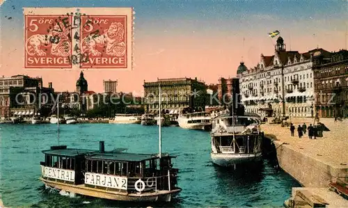 AK / Ansichtskarte Stockholm Hafen Stockholm