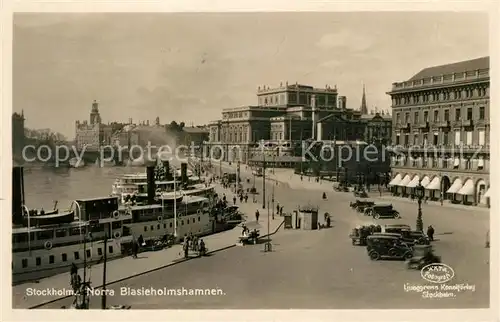 AK / Ansichtskarte Stockholm Norra Blasieholmhamnen Stockholm