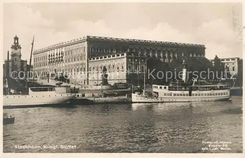 AK / Ansichtskarte Stockholm Slottet Stockholm