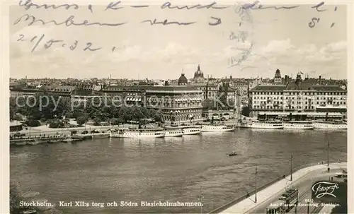 AK / Ansichtskarte Stockholm Soedra Blasieholmshamnen Stockholm