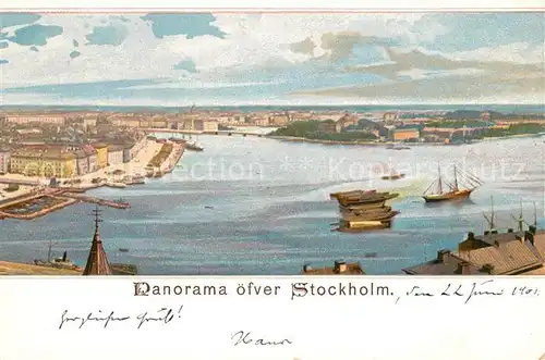 AK / Ansichtskarte Stockholm Panorama  Stockholm