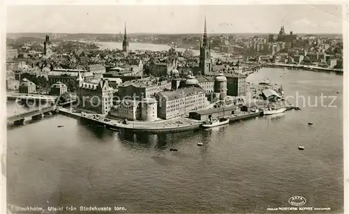 AK / Ansichtskarte Stockholm Utsikt fran Stadshusets Torn Stockholm