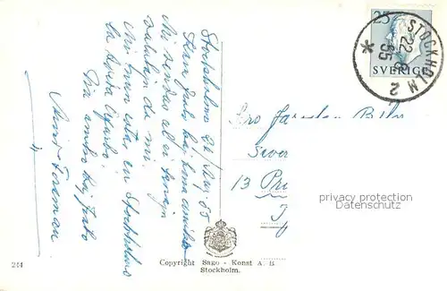 AK / Ansichtskarte Stockholm Utsikt fran Mosebacke Stockholm