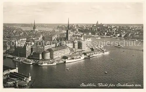 AK / Ansichtskarte Stockholm Utsikt fran Stadshusets Torn Stockholm