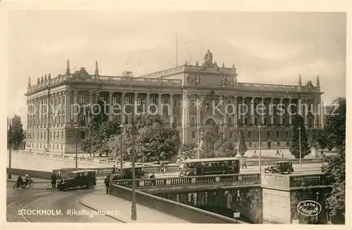 AK / Ansichtskarte Stockholm Riksdagshuset Stockholm