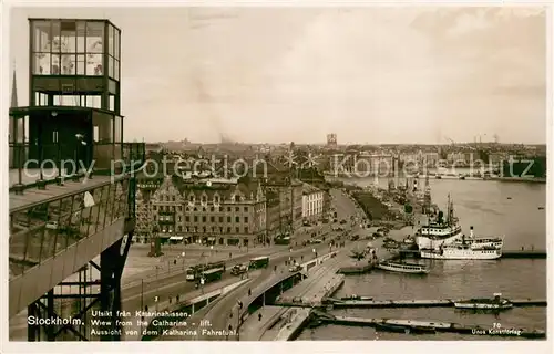 AK / Ansichtskarte Stockholm Utsikt fran Katarinahissen Stockholm