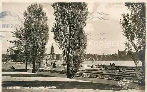 AK / Ansichtskarte Stockholm Stadshustraedgarden Stockholm