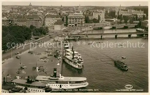 AK / Ansichtskarte Stockholm Utsikt fran Stadshuset Stockholm