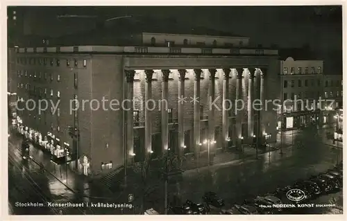 AK / Ansichtskarte Stockholm Konserthuset Stockholm
