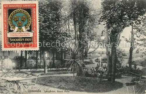 AK / Ansichtskarte Uddevalla Grand Hotel Garten Uddevalla