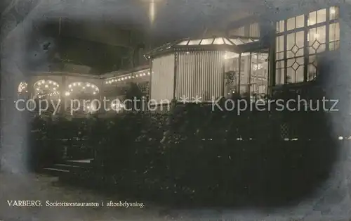 AK / Ansichtskarte Varberg Societetsrestauranten  Varberg