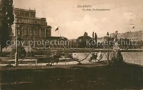AK / Ansichtskarte Stockholm Vy fran Stroemparterren Stockholm
