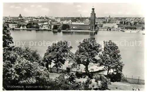 AK / Ansichtskarte Stockholm Stadshuset fran Soeder Stockholm