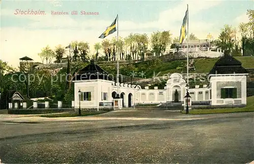 AK / Ansichtskarte Stockholm Entreen till Skansen Stockholm