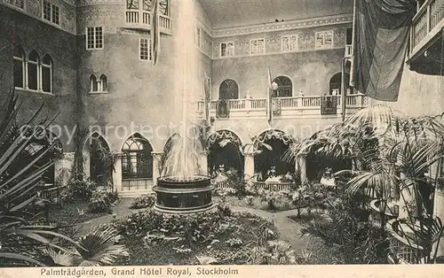 AK / Ansichtskarte Stockholm Palmtraedgarden Grand Hotel Royal Stockholm