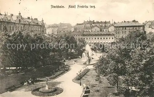 AK / Ansichtskarte Stockholm Adolf Fredriks torg.  Stockholm