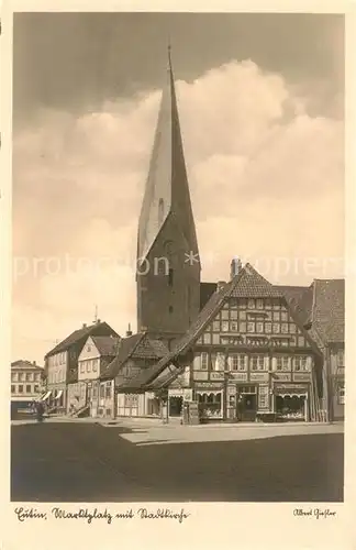 AK / Ansichtskarte Eutin Marktplatz mit Stadtkirche Eutin