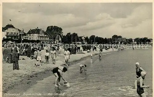 AK / Ansichtskarte Travemuende_Ostseebad Strandleben Travemuende_Ostseebad