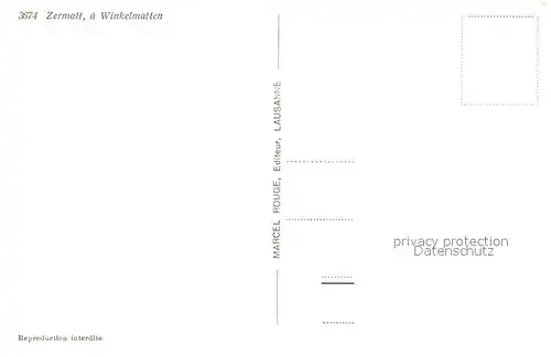 AK / Ansichtskarte Winkelmatten mit Matterhorn Winkelmatten