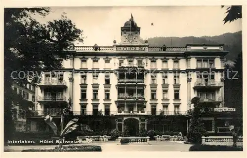 AK / Ansichtskarte Interlaken_BE Hotel Schweizerhof Interlaken_BE