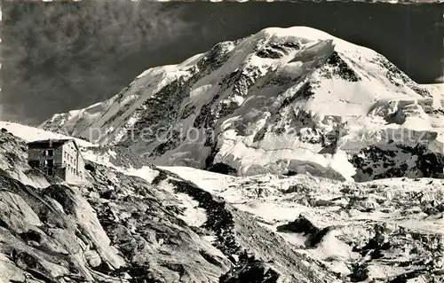 AK / Ansichtskarte Zermatt_VS Monte Rosa Huette mit Lyskamm Zermatt_VS