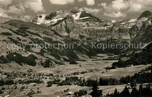 AK / Ansichtskarte Lenk_Simmental Amertenspitz Wildstrubel Gletscherhorn Lenk Simmental