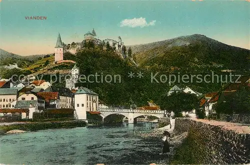 AK / Ansichtskarte Vianden Panorama Chateau Vianden