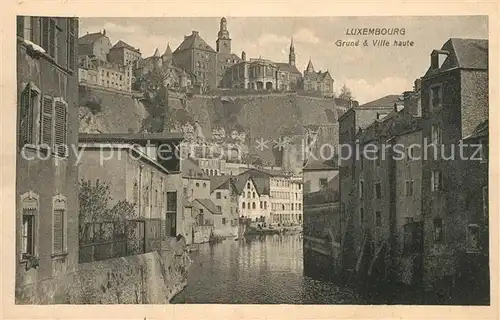 AK / Ansichtskarte Luxembourg Grund et Ville haute Luxembourg
