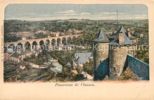 AK / Ansichtskarte Clausen_Luxembourg Panorama de Clausen Clausen_Luxembourg